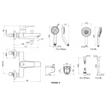 Kohler K-74036K-4-BL Taut™ 淋浴龍頭 (霧面黑)