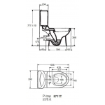 Kohler K-8711T-S2-0 ODEON 分體式高咀座廁 連水箱連內膽 連油壓廁板 (3/6 L)