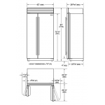 Sub-Zero ICBCL4250SID/S/T 757公升 對門式雪櫃帶製冰飲水機 (Tubular把手)