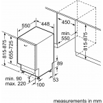 Bosch SPV6ZMX17E 45厘米 10套標準餐具 Series 6 嵌入式洗碗碟機