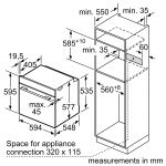 【展銷品】 Bosch HBG7563B1 71公升 Series 8 嵌入式焗爐