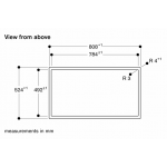 Gaggenau 80厘米 400 Series Vario Flex 嵌入式四頭感應電磁爐 配不鏽鋼旋鈕 (VI482115+CKI440010)