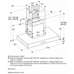 Gaggenau AW442120 120厘米 歐陸式抽油煙機 (適用3.1米高的天花板)