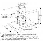 Gaggenau AI442120 120厘米 400 Series 島式抽油煙機 (不鏽鋼) (適用3.1米高的天花板)
