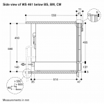 Gaggenau WS461102 20公升 400 series 嵌入式暖碗碟櫃 (煤灰色)