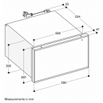 Gaggenau WS462102 54公升 400 series 嵌入式暖碗碟櫃 (煤灰色)