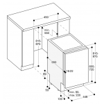Gaggenau DF264101 45厘米 10套標準餐具 200 Series 嵌入式洗碗碟機