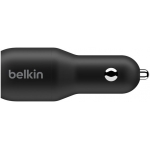 Belkin CCB002btBK BoostCharge 36W 雙USB-C 車用充電器