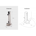 LG 樂金 A9CX-COMBI CordZero™ All-in-One Tower Combi A9X 二合一無線吸塵機 (雪霧白)