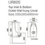 Richford UR605 掛牆式小便池