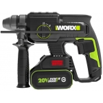 Worx 威克士 WU386.3 22毫米 鋰電無碳三用電錘 (5.0Ah電池 ╳ 2 配6A充電器)