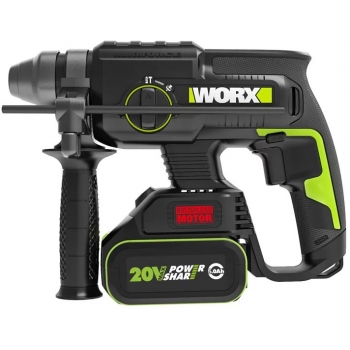 Worx 威克士 WU386.3 22毫米 鋰電無碳三用電錘 (5.0Ah電池 ╳ 2 配6A充電器)