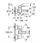 Grohe Lineare 面盆龍頭 + Lineare 浴缸/淋浴龍頭 + Tempesta 4速手提花灑 (32114001+33849001+27787002)