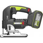 Worx 威克士 WU550.1 無碳鋰電曲線鋸 (4.0Ah電池 ╳ 2 配6A充電器)