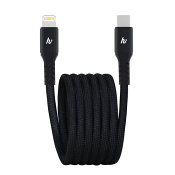 Hedonic 81028 100cm PD 3.0 27W USB-C to Lightning 充電線 (黑色)