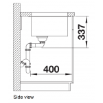 Blanco 527174 SUBLINE 800-U 83厘米 花崗岩廚用昇盤 (Soft White)