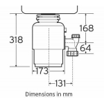 Insinkerator 愛適易 Model 56 0.55匹 環保廚餘處理器